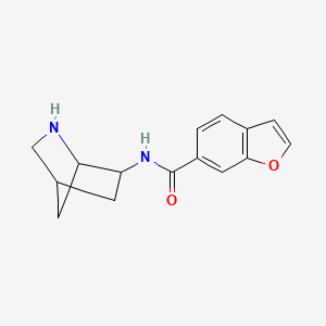 molecular formula C15H16N2O2 B13755092 N-(2-Azabicyclo[2.2.1]hept-6-yl)-1-benzo[b]furan-6-carboxamide 