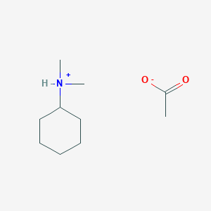 molecular formula C10H21NO2 B13755099 Cyclohexyldimethylammonium acetate CAS No. 27147-10-0
