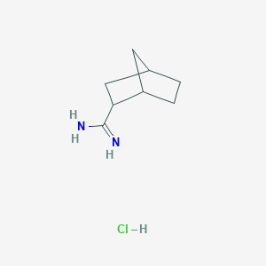 molecular formula C8H15ClN2 B1375510 Bicyclo[2.2.1]heptane-2-carboximidamide hydrochloride CAS No. 57097-70-8