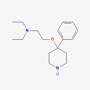 molecular formula C17H28N2O B13755103 Diethyl(2-((4-phenylpiperidin-4-yl)oxy))ethylamine CAS No. 23482-39-5