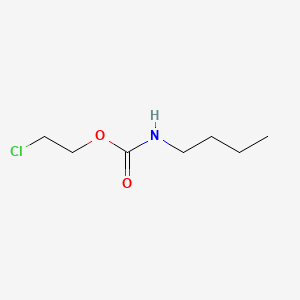 molecular formula C7H14ClNO2 B13755108 Carbamic acid, butyl-, 2-chloroethyl ester CAS No. 60452-11-1
