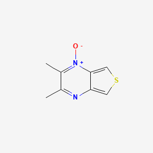 molecular formula C8H8N2OS B13755139 Thieno[3,4-B]pyrazine, 2,3-dimethyl-, 1-oxide (9CI) CAS No. 78648-60-9