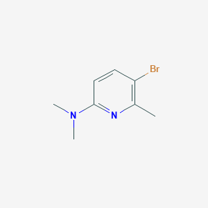 molecular formula C8H11BrN2 B1375514 5-Bromo-N,N,6-trimethylpyridin-2-amine CAS No. 910054-73-8