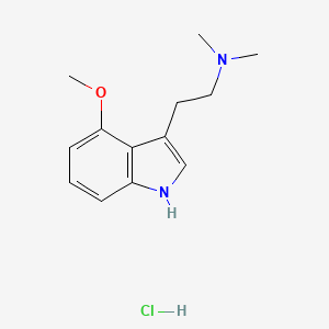 molecular formula C13H19ClN2O B13755147 n,n-Dimethyl-4-methoxytryptamine hydrochloride 