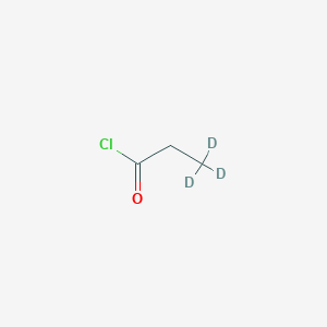 molecular formula C3H5ClO B13755149 Propionyl-3,3,3-D3 chloride 