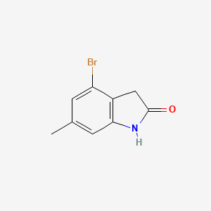 molecular formula C9H8BrNO B1375518 4-Bromo-6-methyl-2-oxindole CAS No. 1260386-82-0
