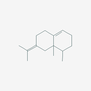molecular formula C15H24 B13755196 cis-1,2,3,5,6,7,8,8a-Octahydro-1,8a-dimethyl-7-(1-methylethylidene)naphthalene CAS No. 51608-13-0