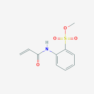 molecular formula C10H11NO4S B13755198 Methyl 2-(prop-2-enoylamino)benzenesulfonate CAS No. 936566-08-4