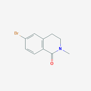 molecular formula C10H10BrNO B1375521 6-Bromo-2-methyl-3,4-dihydroisoquinolin-1(2H)-one CAS No. 724422-42-8