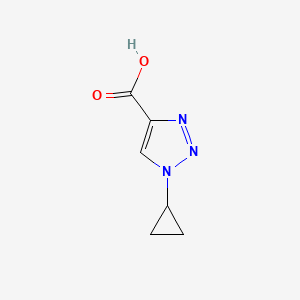 molecular formula C6H7N3O2 B1375529 1-Cyclopropyl-1H-1,2,3-triazole-4-carboxylic acid CAS No. 1188375-37-2