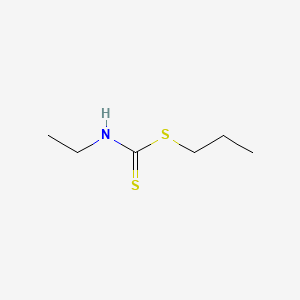 molecular formula C6H13NS2 B13755299 Propyl ethyldithiocarbamate CAS No. 53859-67-9