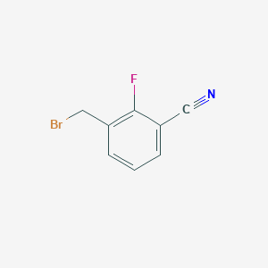 molecular formula C8H5BrFN B1375530 3-(Bromomethyl)-2-fluorobenzonitrile CAS No. 1246527-18-3