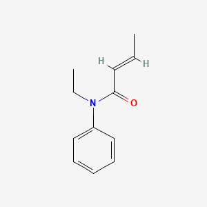 molecular formula C12H15NO B13755382 N-Ethylcrotonanilide CAS No. 53188-82-2