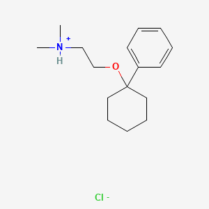 molecular formula C16H26ClNO B13755386 N,N-Dimethyl-2-((1-phenylcyclohexyl)oxy)ethylamine hydrochloride CAS No. 108982-92-9