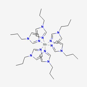 molecular formula C36H60MnN12 B13755394 Manganese;1-propylimidazole CAS No. 71391-01-0