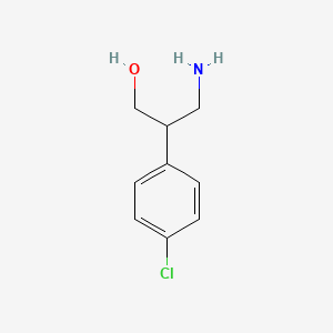 molecular formula C9H12ClNO B1375540 3-Amino-2-(4-chlorophenyl)propan-1-ol CAS No. 21464-46-0