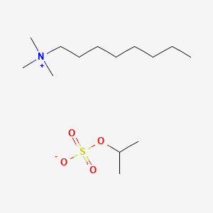 molecular formula C14H33NO4S B13755405 Trimethyloctylammonium isopropyl sulphate CAS No. 78480-19-0