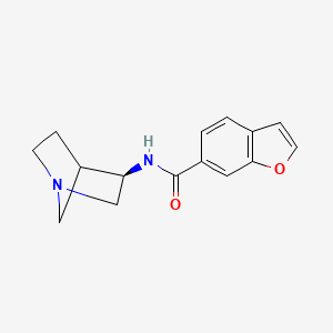 molecular formula C15H16N2O2 B13755429 N-[(3R)-1-azabicyclo[2.2.1]heptan-3-yl]-1-benzofuran-6-carboxamide 
