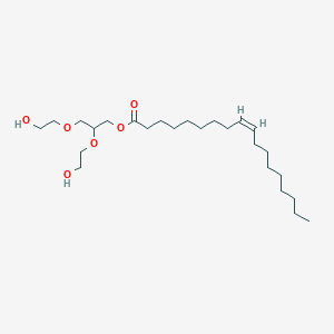 molecular formula C25H48O6 B13755436 2,3-bis(2-hydroxyethoxy)propyl (Z)-octadec-9-enoate CAS No. 51192-09-7