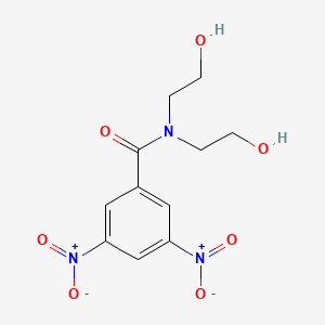 molecular formula C11H13N3O7 B13755445 n,n-Bis(2-hydroxyethyl)-3,5-dinitrobenzamide CAS No. 5467-18-5