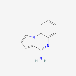 molecular formula C11H9N3 B13755454 Pyrrolo[1,2-A]quinoxalin-4-amine CAS No. 6025-71-4