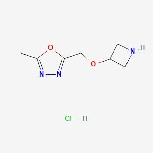 2-[(Azetidin-3-yloxy)methyl]-5-methyl-1,3,4-oxadiazole hydrochloride