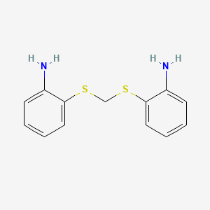 molecular formula C13H14N2S2 B13755517 Benzenamine, 2,2'-[methylenebis(thio)]bis- CAS No. 57491-68-6