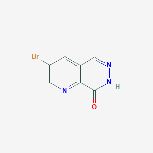 molecular formula C7H4BrN3O B1375552 3-Bromopyrido[2,3-D]pyridazin-8(7H)-one CAS No. 909186-02-3