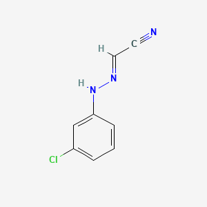 molecular formula C8H6ClN3 B13755542 [(3-Chlorophenyl)hydrazono]acetonitrile CAS No. 2792-22-5