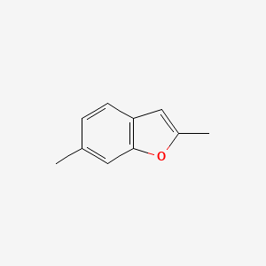 molecular formula C10H10O B13755564 2,6-Dimethylbenzofuran CAS No. 74-20-4