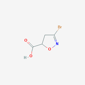 3-Bromo-4,5-dihydroisoxazole-5-carboxylic acid