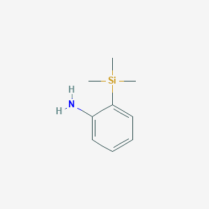 molecular formula C9H15NSi B13755640 2-Trimethylsilanylaniline CAS No. 57792-17-3
