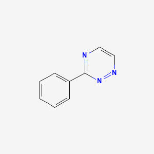 molecular formula C9H7N3 B13755647 3-Phenyl-1,2,4-triazine 