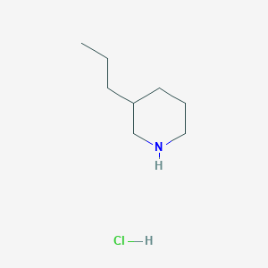 molecular formula C8H18ClN B1375566 3-Propylpiperidine hydrochloride CAS No. 858443-89-7