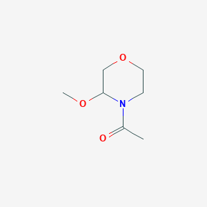 molecular formula C7H13NO3 B13755713 1-(3-Methoxy-morpholin-4-YL)-ethanone CAS No. 77873-72-4