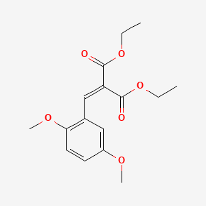 molecular formula C16H20O6 B13755722 Diethyl (2,5-dimethoxybenzylidene)malonate CAS No. 7324-87-0