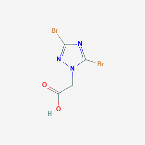 (3,5-dibromo-1H-1,2,4-triazol-1-yl)acetic acid