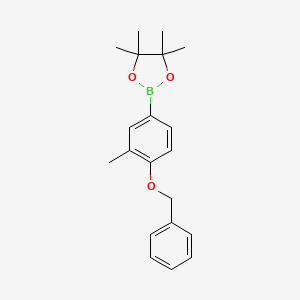 2-(4-(Benzyloxy)-3-methylphenyl)-4,4,5,5-tetramethyl-1,3,2-dioxaborolane