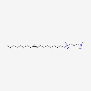 molecular formula C26H56N2+2 B13755817 Dimethyl-octadec-9-enyl-[3-(trimethylazaniumyl)propyl]azanium 