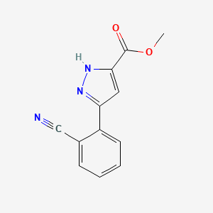 methyl 3-(2-cyanophenyl)-1H-pyrazole-5-carboxylate