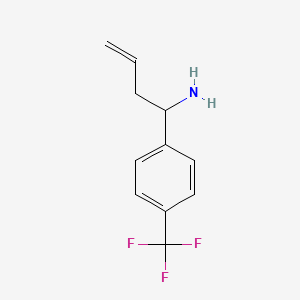 molecular formula C11H12F3N B13755853 1-(4-Trifluoromethylphenyl)-but-3-enylamine 
