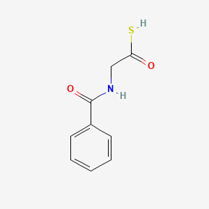 molecular formula C9H9NO2S B13755889 Thiohippuric acid CAS No. 6330-48-9
