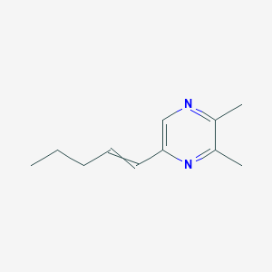 molecular formula C11H16N2 B137559 2,3-Dimethyl-5-(pent-1-EN-1-YL)pyrazine CAS No. 143901-63-7