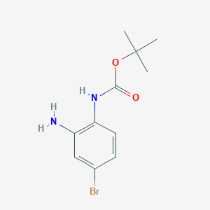 molecular formula C11H15BrN2O2 B1375592 tert-Butyl (2-amino-4-bromophenyl)carbamate CAS No. 954239-15-7