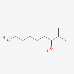 molecular formula C10H22O2 B13755920 3,7-Dimethyloctane-1,6-diol CAS No. 53067-10-0