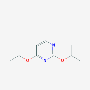 molecular formula C11H18N2O2 B13755930 2,4-Diisopropoxy-6-methyl-pyrimidine 