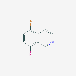molecular formula C9H5BrFN B1375594 5-Bromo-8-fluoroisoquinoline CAS No. 679433-94-4