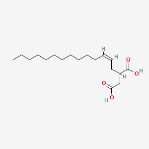 molecular formula C18H32O4 B13755944 Tetradec-2-enylsuccinic acid CAS No. 58338-68-4