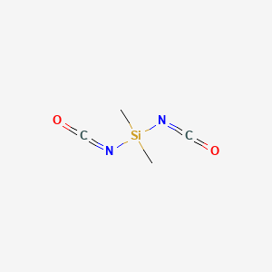 molecular formula C4H6N2O2Si B13755948 Diisocyanatodimethylsilane CAS No. 5587-62-2