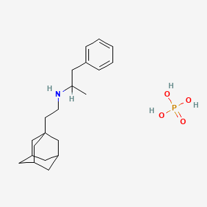 molecular formula C21H34NO4P B13755965 N-(1-(1-Adamantyl)ethyl)-2-phenylisopropylamine phosphate CAS No. 118202-66-7
